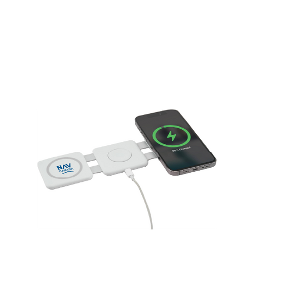 3-in-1 Power Fold 15W MagClick™ Wireless Chargers / Chargeurs sans fil MagClickMC pliables 3 en 1 de 15 watts