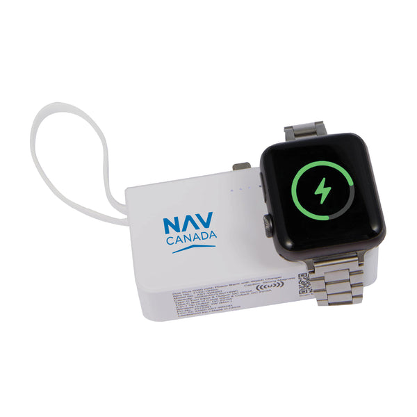 Hue Plus 5000 mAh Power Bank with Watch Charger / Batterie externe Hue Plus 5000 mAh avec chargeur pour montre