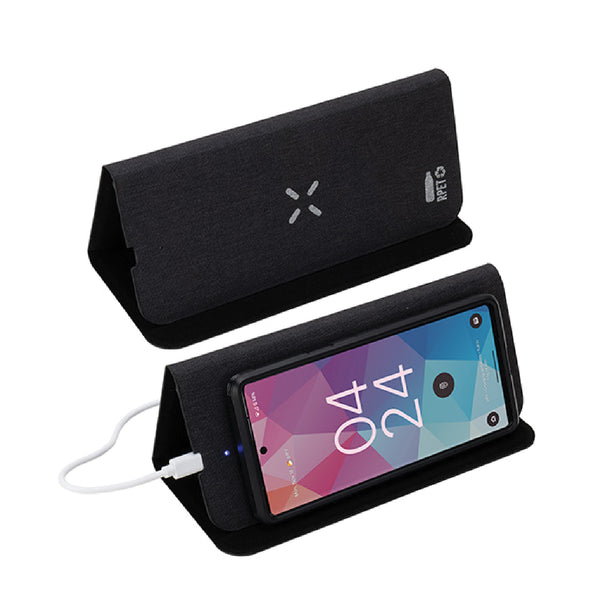 Acadia RPET Mouse Pad with 15W Wireless Charger / Tapis de souris en polyester recyclé Acadia avec chargeur sans fil 15 W