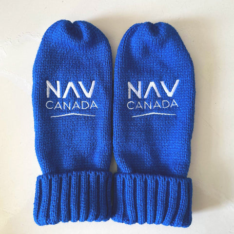 Fleece-Lined Knit Mittens /Mitaines en tricot avec doublure en molleton