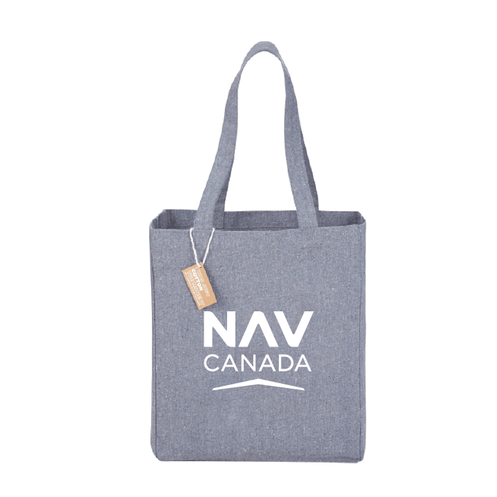 Recycled Cotton Grocery Tote Bag