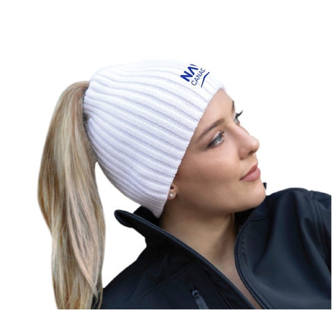 Toque with Eelasticized Ponytail Oopening / Tuque avec ouverture élastique pour queue de cheval