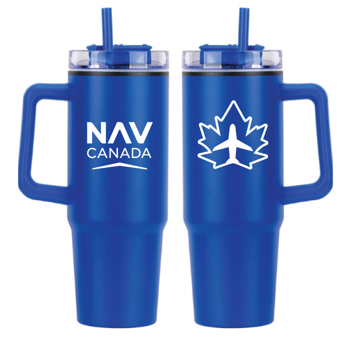 Octava 30 oz Stainless Steel/Polypropylene Mug - Game on for Good ⚽
